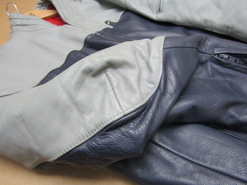 BMW genuine leather jacket vintage and overtrousers size 54 (8163) - Picture 7 of 24