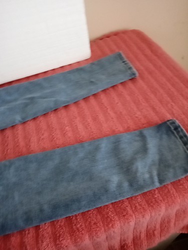 Arizona Girl's Size 7 Skinny Blue Jeans Super flex. Adjustable Waist - Picture 7 of 9