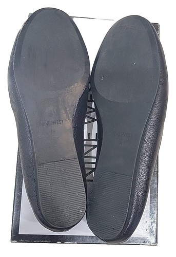 nine west women's shoes 7M NWBAUS BLACK/BLKLE  - Picture 6 of 6