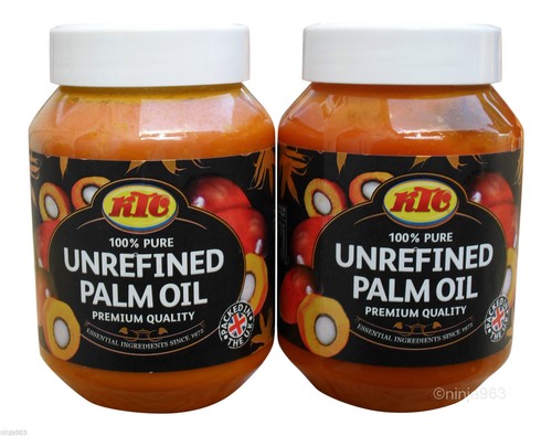 2 x KTC Unrefined Palm Oil 500 ml Edible Mainly used for Asian African Cooking - Picture 1 of 3