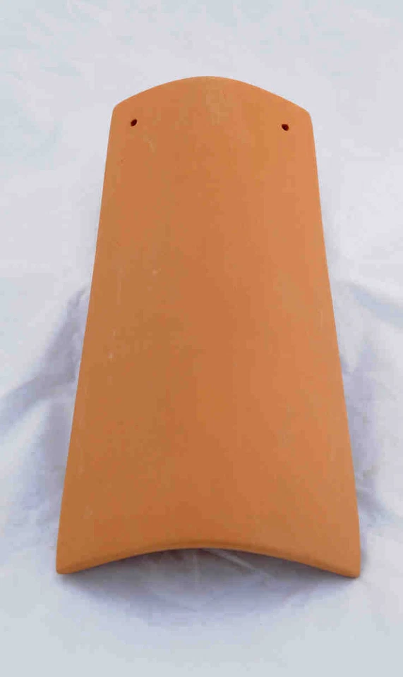 - SENZA MARCA/GENERICO – STOCK n. 12 TEGOLE IN COTTO ROSSO DA CM.10 FATTE A MANO X DECOUPAGE DECORAZIONE