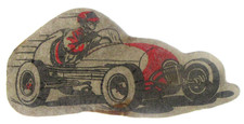 rare 1930's INDY RACE CAR diecut felt jacket patch auto racing y1