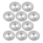 10pcs Dome Cake Mold: Aluminum Alloy Half Sphere Baking Pan - Nonstick 3D