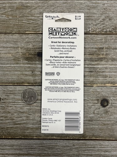 NWT Vintage Cartoon Network’s Powerpuff Girls Three Pack Of Stickers - Picture 3 of 3