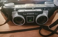 Kodak 35mm Stereo Camera w/ Twin Anaston 35mm F3.5 Lenses  Original Case Torn