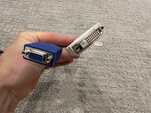 (2) DMS-59 to Dual DVI adapter Y cable splitter & VGA Female, DVI-I Female PC - Picture 8 of 8