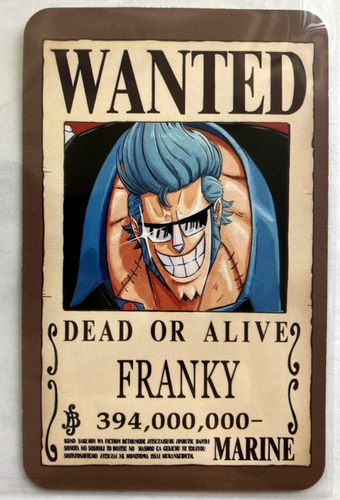 Franky One Piece Wanted Set ACG Holo Tarjeta Anime Dead or Alive - Imagen 3 de 4