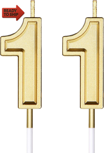 11. Geburtstag Kerzen Torten Ziffer Kerzen Happy Birthday Tortenkerzen Topper D - Bild 10 von 12