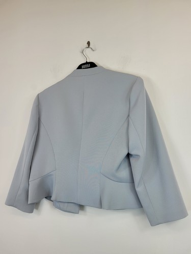Phase Eight Occasion Jacket Grey Short Open Wedding ~ Size Uk 16 Vgc - Picture 6 of 8