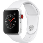 Apple Watch Gen 3 Series 3 Cell 38mm Silver Aluminum - White Sport Band