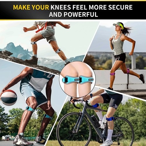 Paquete de 2 correas de rodilla tendón rótula, rodilleras ajustables para dolor de rodilla, rodilla... - Imagen 6 de 7