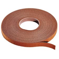 RIP-TIE W-15-1RL-BN Cable Tie Roll, 15 ft L, Brown, Nylon, Polyethylene, 50 lb
