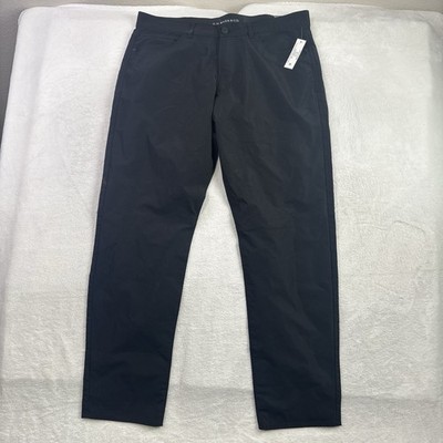 GH Bass & Co Everywhere Tech Pants Black Men's Waist 36'' x 32'' Inseam NWT