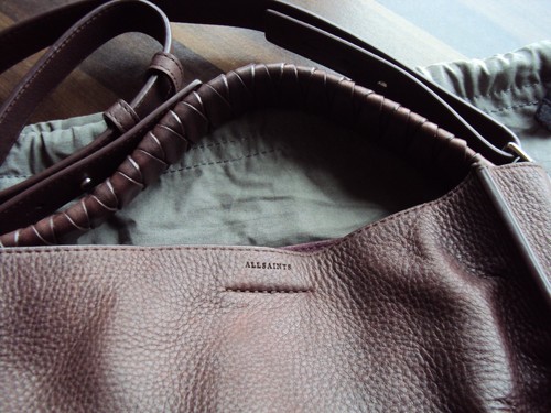 ALL SAINTS Leather Burgundy/Brown Bag EXCELLENT CONDITION - Bild 6 von 11