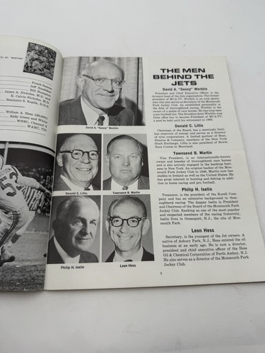 Anuario de los New York Jets 1966 con Joe Namath imagen completa difundida raro excelente estado - Imagen 11 de 16