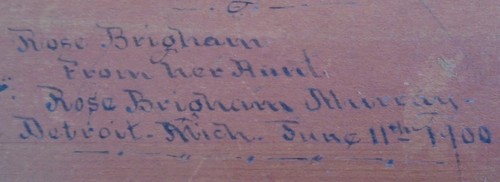 Antique Lap Desk With Provinance 1865 Oswego New York  & 1900 Detroit Mi - Picture 9 of 15