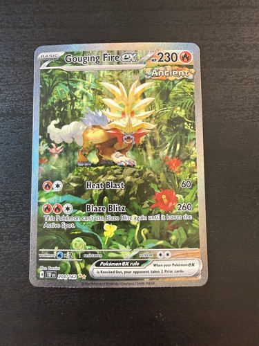 Pokemon Gouging Fire EX Special Illustration Rare Temporal Forces 204/162 NM - Picture 1 of 2