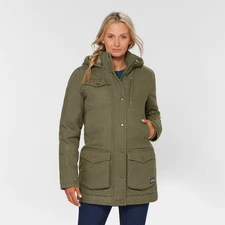 Women's Superior Fire Hose Insulated Parka, Black & Loden - Discount 50% - Auth.