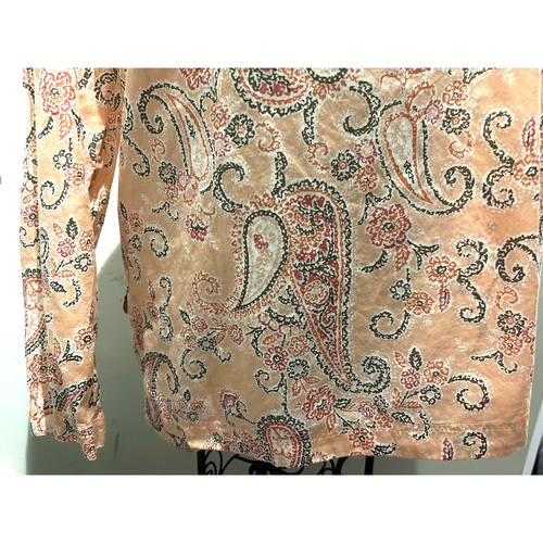 Blusa campesina ligera con lentejuelas de cachemira boho melocotón Kate Hill para mujer en XL 16 - Imagen 5 de 11