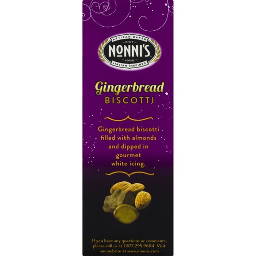 Nonni's Limited Edition Gingerbread Biscotti, 6.88 Oz, 8 Count (2 Pack) - Bild 6 von 10
