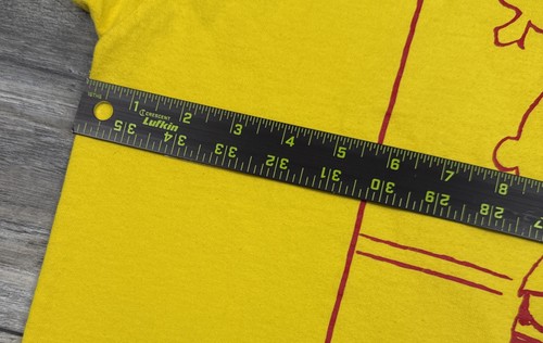 T-shirt uomo Super7 x Peanuts Charlie Brown Good Grief gialla giapponese grande - Foto 9 di 22