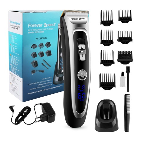 Cortadora de pelo profesional cortadora de pelo afeitadora Hair Clipper barba recortadora LED - Imagen 1 de 11