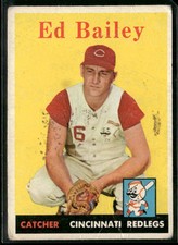 1958 Topps #330 Ed Bailey (low grade) 3010041