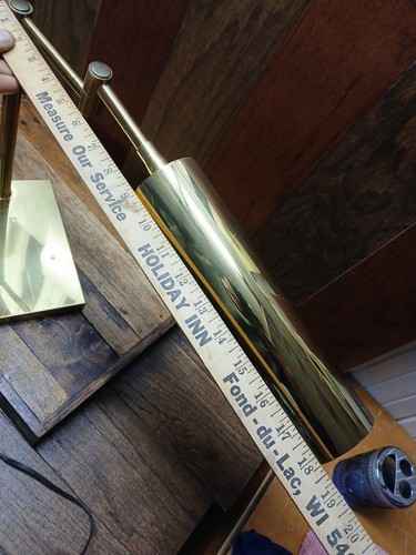 Vtg Brass MCM Art Deco Bankers Desk Lamp Adjustable Pharmacy Swing Style WORKS 2 - Picture 21 of 24
