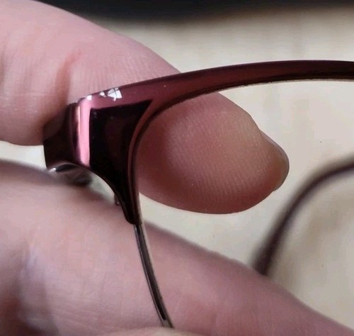 VOGUE 3996 Burgundy Metal Frames for Eyeglasses with Case 812 53 18 140 *READ* - Picture 4 of 7
