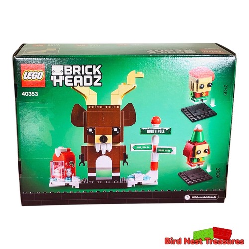 LEGO Seasonal BrickHeadz 40353 REINDEER, ELF & ELFIE, @2019 - RETIRED - Picture 3 of 5