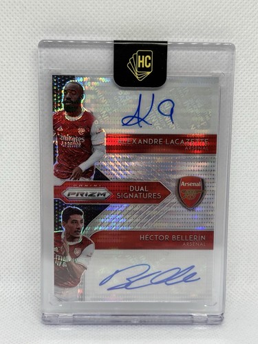 2020-21 Panini Prizm Premier League Arsenal Dual Auto Lacazette Bellerin /25 - Bild 2 von 7