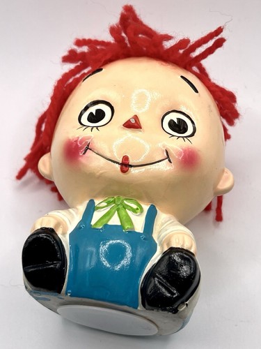 Raggedy Andy Coin Bank - VINTAGE RETRO RARE - Imagen 8 de 9