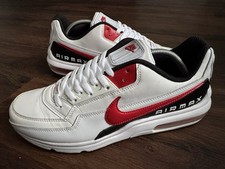 NIKE Air Max LTD Mens Running Gym Trainers, White/Red/Black - Size 10