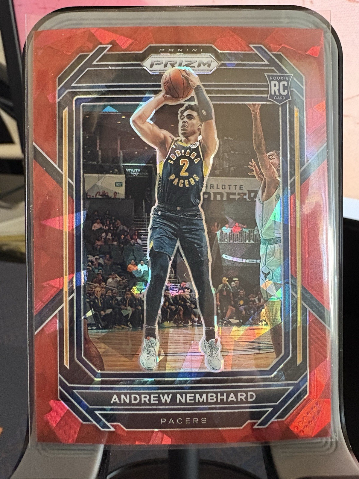2022-23 Panini Prizm - Andrew Nembhard #227 Red Ice Prizm (RC)