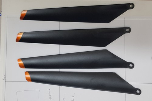 RC Helicopter Blade set of 4 250mm  RCF-1076 - Bild 2 von 2
