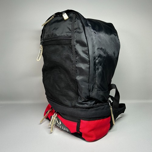 Vintage Belstaff Waistbag Convertible Backpack Bumbag Fanny Pack Retro Black/Red - Picture 11 of 24