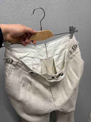 Pantalones de lino SuitSupply para hombre talla EU 54 / W 36 - Imagen 16 de 16