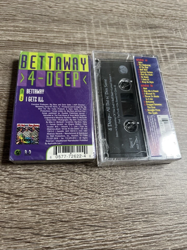 4 Deep / All Dat ‘ N Den Some Sealed OG Cassette + single Bwttaway/b I Getz ILL - Image 4 of 4