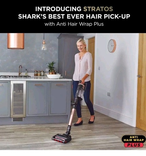 Shark Stratos Cordless Stick Vacuum Model IZ400UK, 1 Battery & Tools - Red - Picture 6 of 10