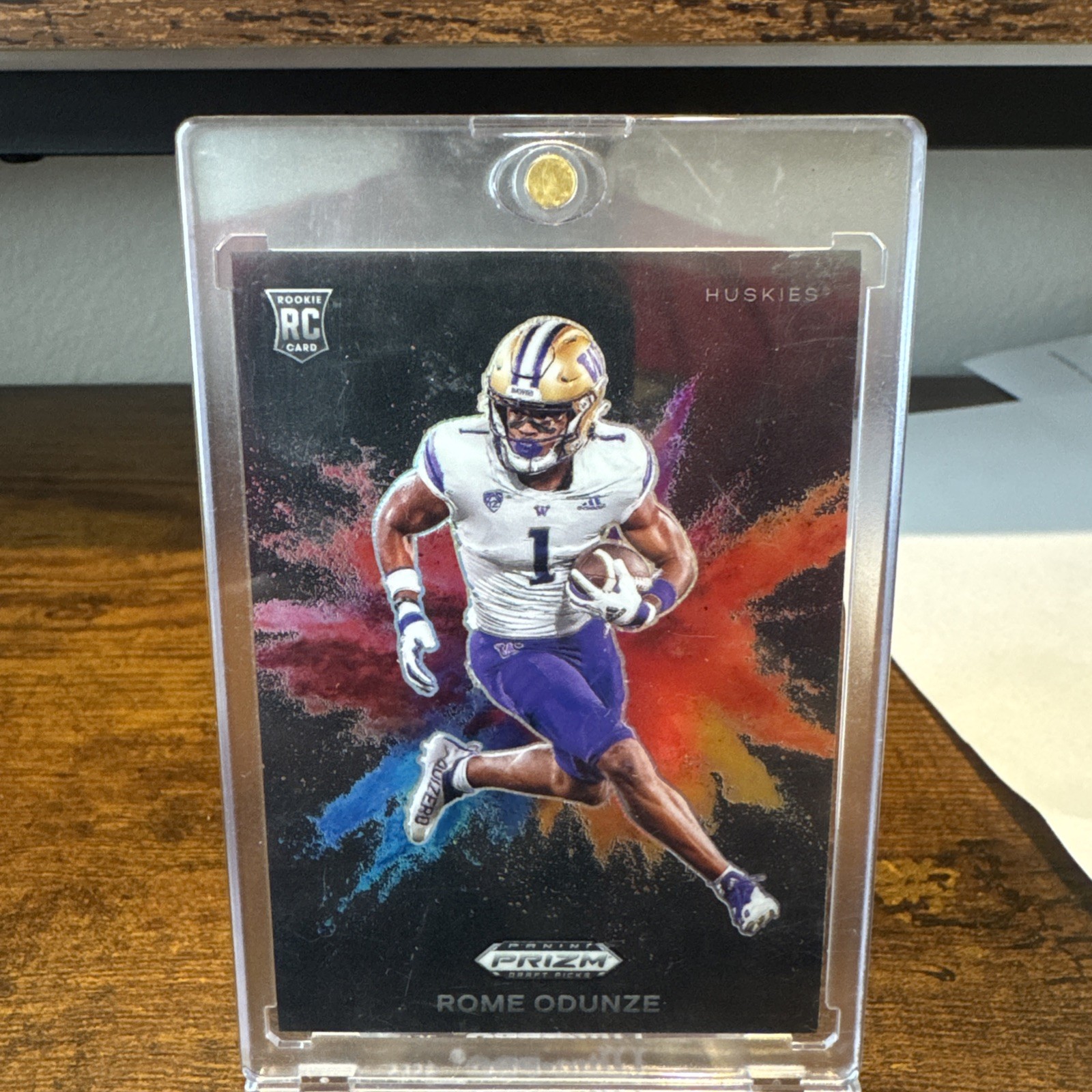 2024 Prizm Draft Picks Rome Odunze #CB12 Color Blast SSP