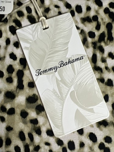 Tommy Bahama Womens Top Blouse Size XL Short Sleeve V-Neck SW221663 Leopard E25 - Picture 11 of 24