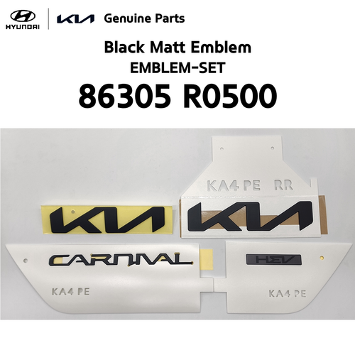 OEM Front Rear Carnival KIA Matt Black Logo Emblem for Kia Carnival 25- - Picture 2 of 10