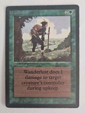 Magic The Gathering MTG Wanderlust BETA Moderately Played MP English Free Ship