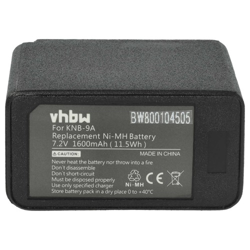 Battery for Kenwood TK-350N TK-350G TK-255 TK-250G TK-350 TK-259 TK-250 1600mAh - Afbeelding 3 van 9