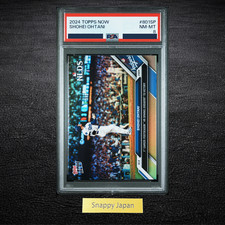 PSA 8 Shohei Ohtani 2024 Topps Now Holo Card Baseball Autograph MLB