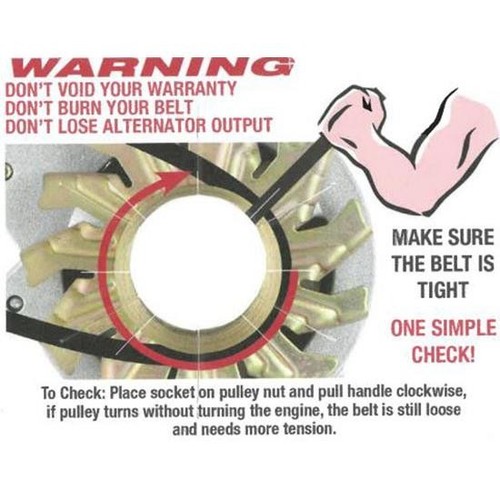 Powermaster 8-881 Snug Mount 100 AMP Alternator Kit - Picture 3 of 6