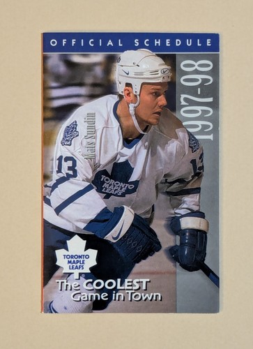 1997-98 Toronto Maple Leafs Hockey Pocket Schedule NHL  🏒🥅 - Picture 1 of 2
