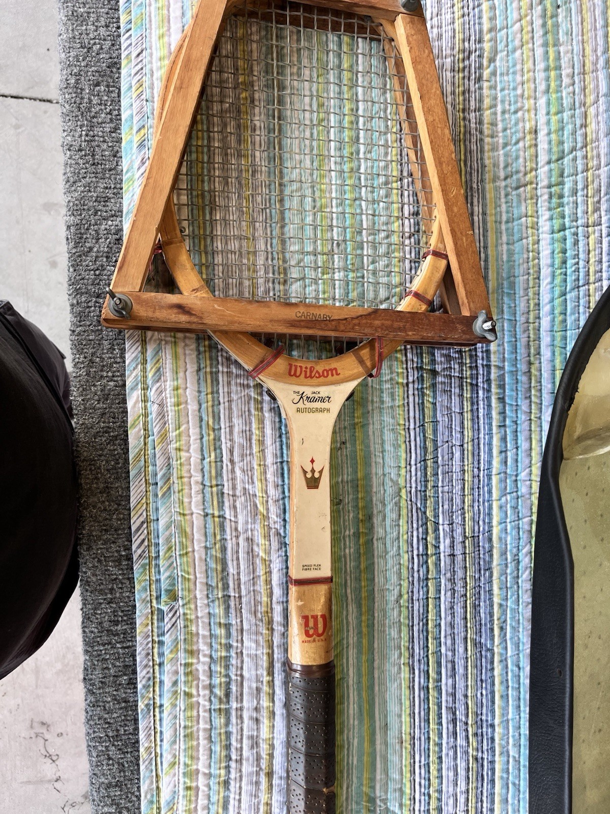 Wilson Jack Kramer Autograph Light4-5/8 Vintage Wood Tennis Racquet NICE
