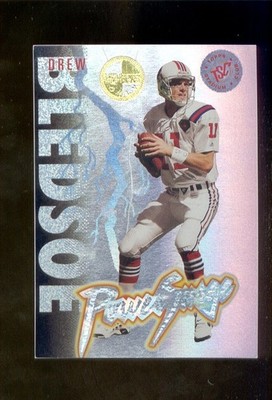1995 Stadium Club DREW BLEDSOE New England Patriot Power Surge Members Only Card