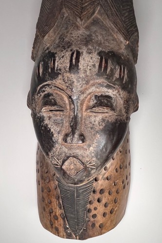 Mblo Portrait Maske.  Baule People, Côte d'Ivoire. - Bild 6 von 15